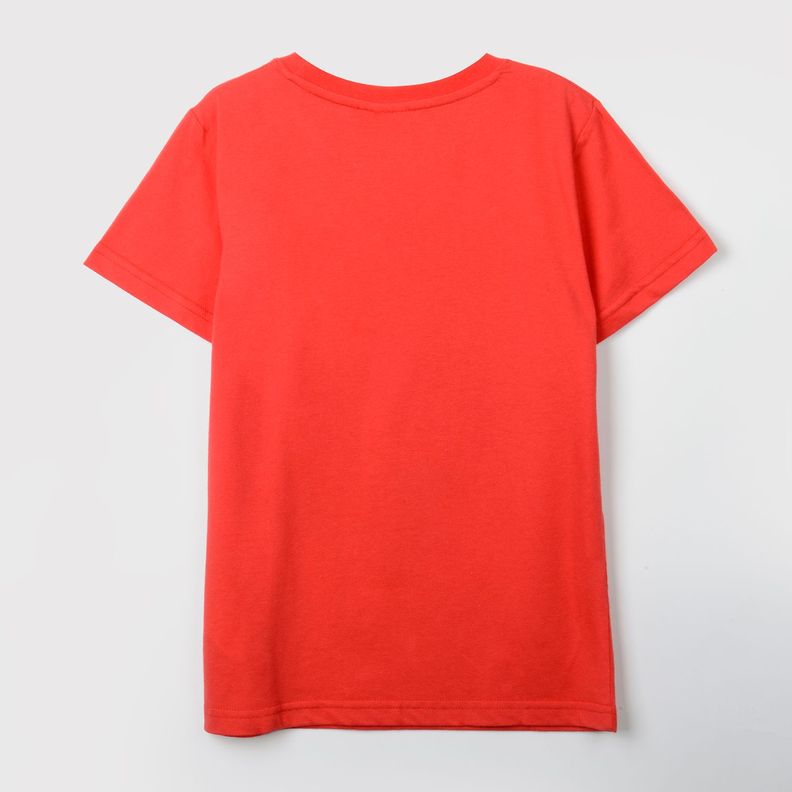 Polera Manga Corta Niño Holograma Spiderman Rojo Marvel-1