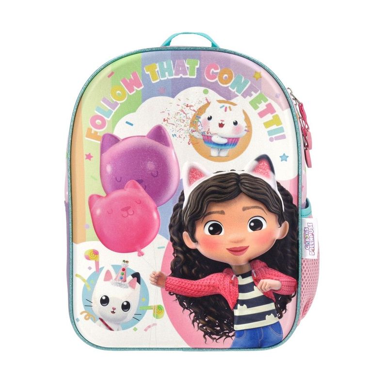 Set Mochila Con Lonchera Más Estuche Niña Gabby`s Dollhouse-0
