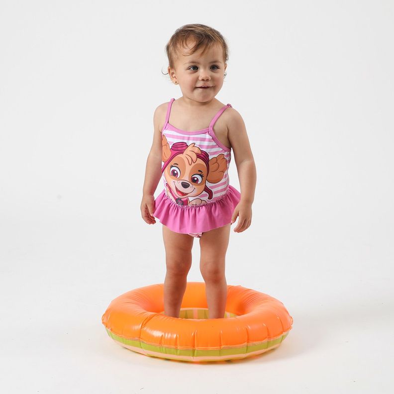 Traje de Baño Niña Skye Rosado Paw Patrol-0