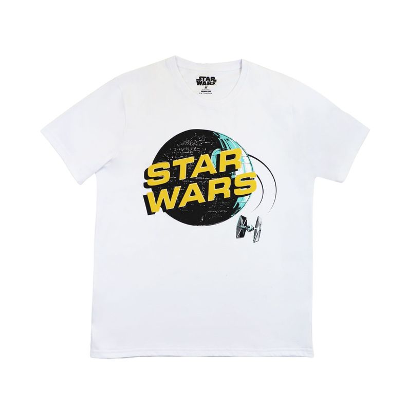Polera Hombre Death Star Blanco Star Wars-0