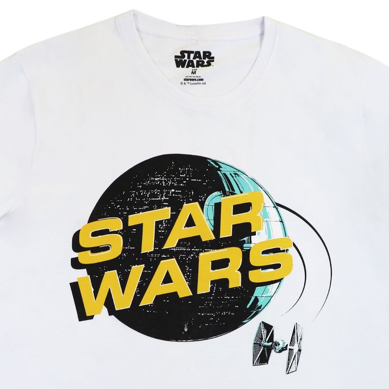 Polera Hombre Death Star Blanco Star Wars-2