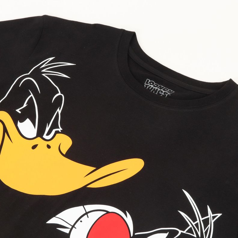 Polera Manga Corta Hombre Team Negro Looney Tunes-1