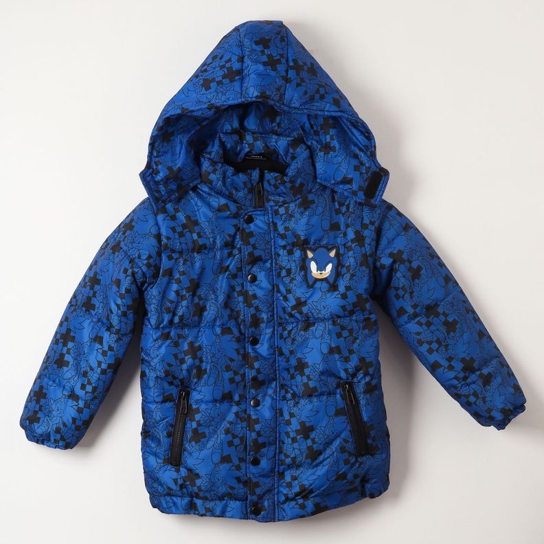 Parka Niño Full Print Azul Sonic-0