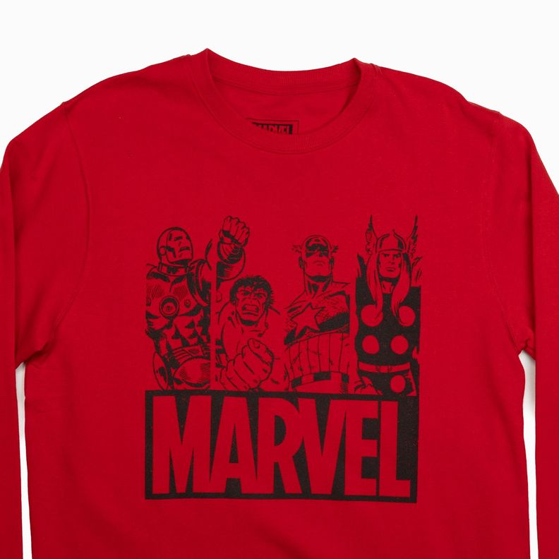 Poleron Hombre Marvel  Friends Rojo Marvel-1
