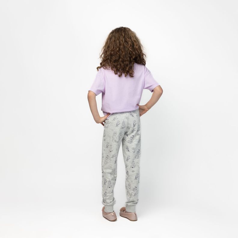 Pantalon de Buzo Niña Frozen Wind Print Gris Disney-1