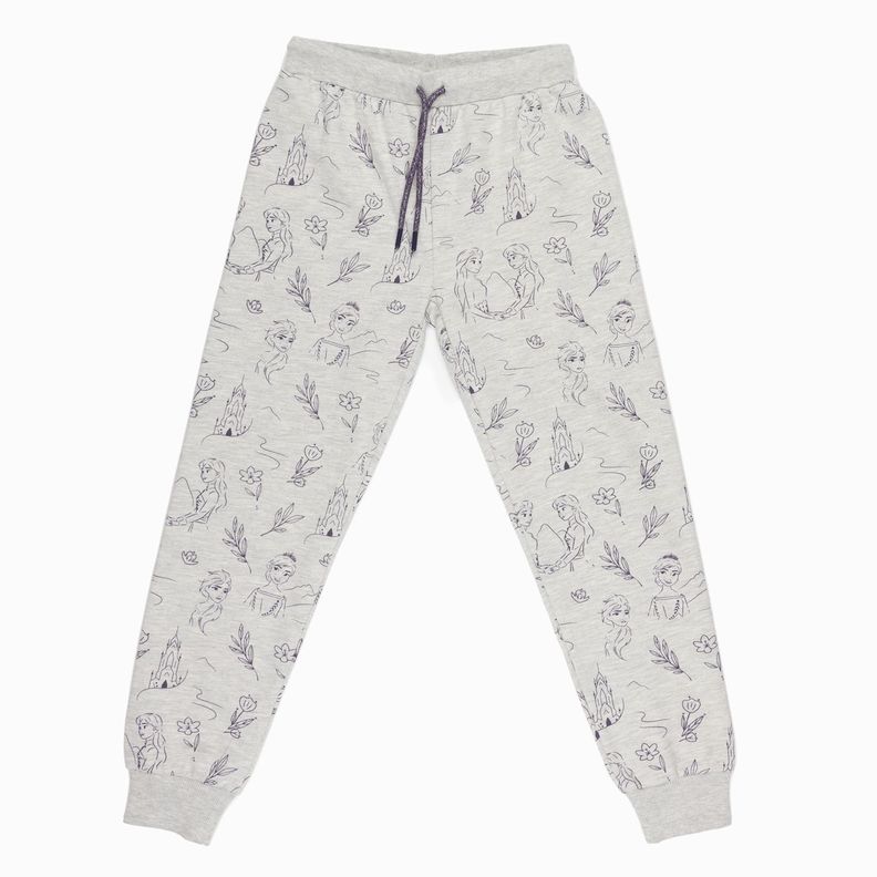 Pantalon de Buzo Niña Frozen Wind Print Gris Disney-2