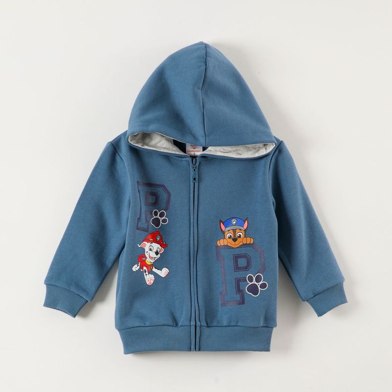 Poleron Niño Huellitas Celeste Paw Patrol-0