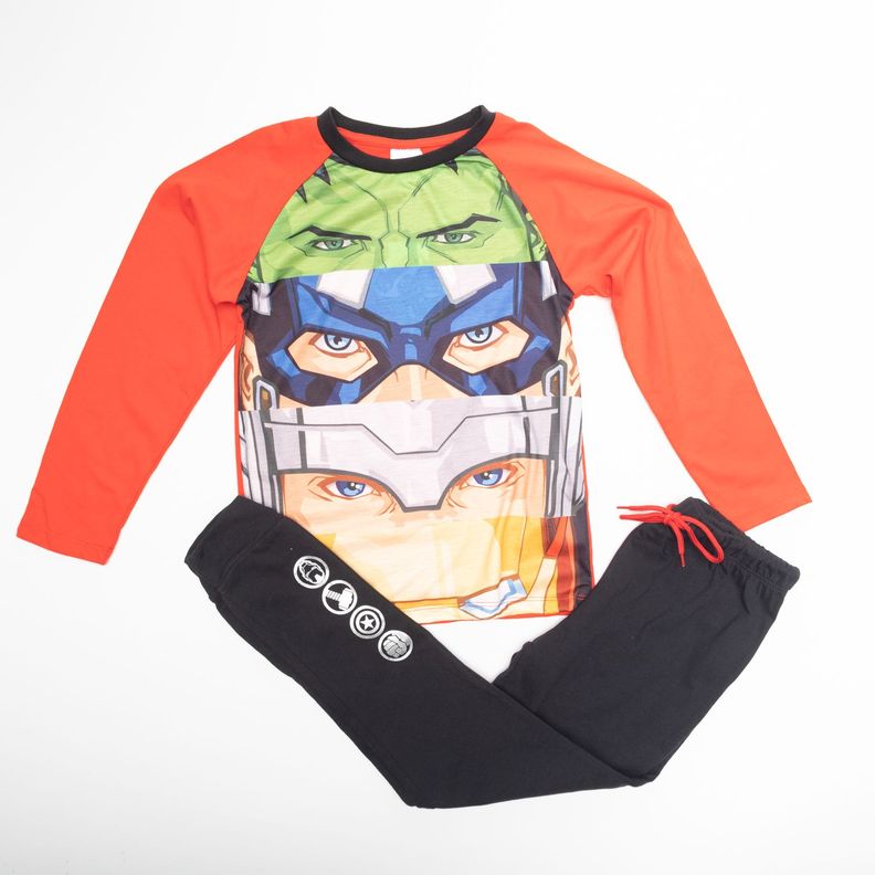 Pijama Disfraz Niño Avengers Looks Rojo Marvel-0