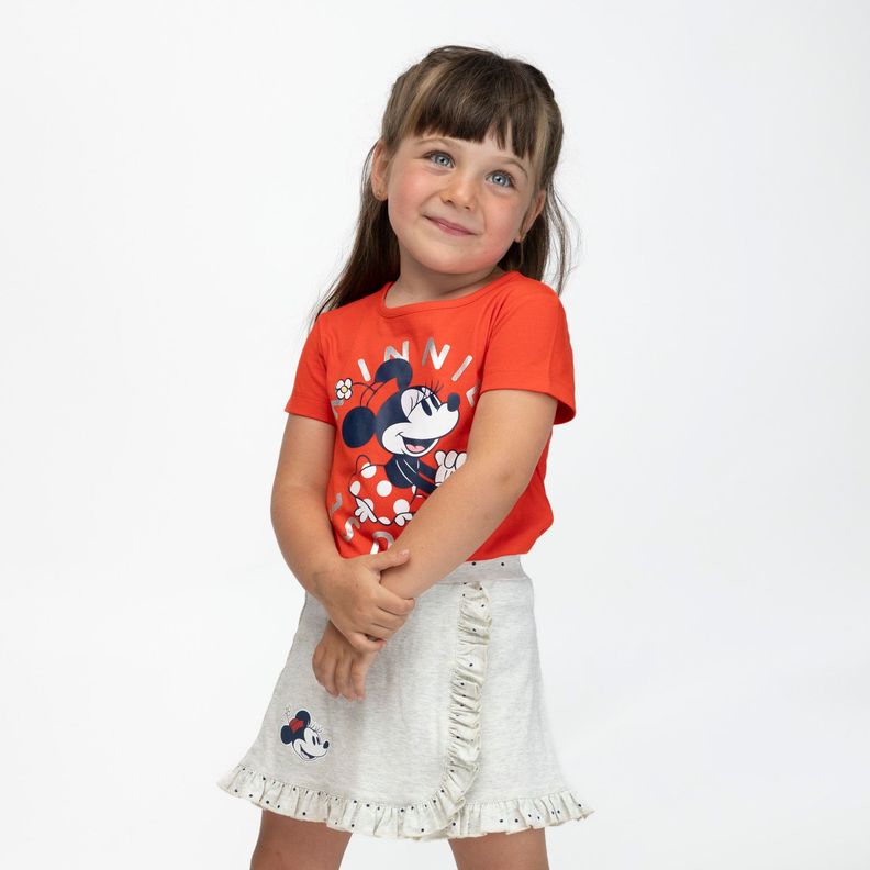 Falda Niña Minnie Vuelos Gris Disney-1