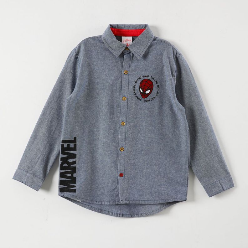 Camisa Niño Spiderman The One Azul Marvel-3