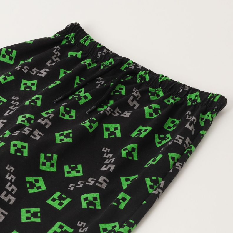 Pijama Corto Niño Minecraft Icono Verde Minecraft-2