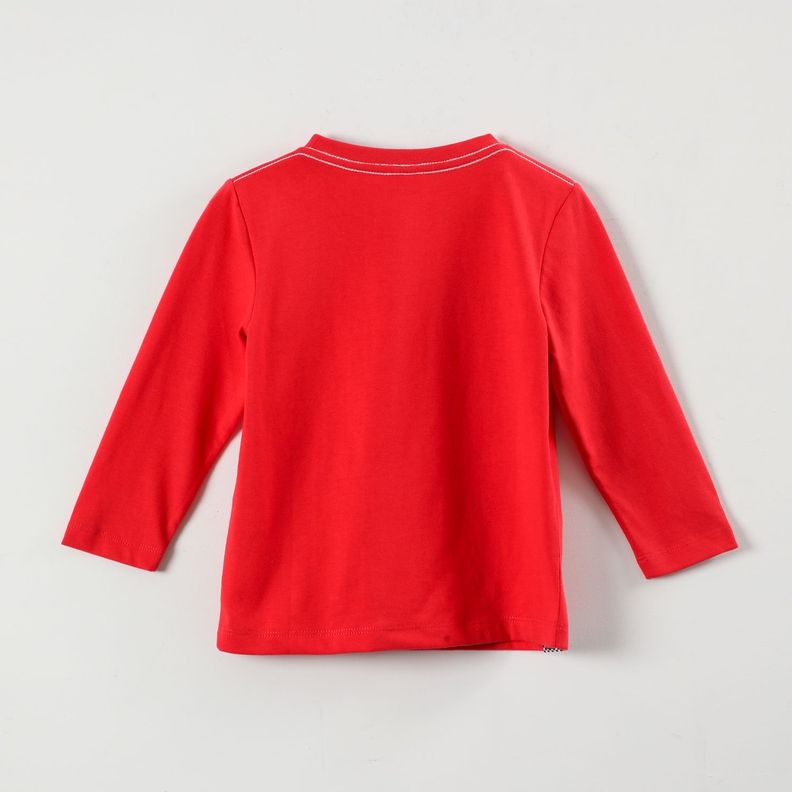 Polera Manga Larga Niño Cars Lightning Rojo Cars-3