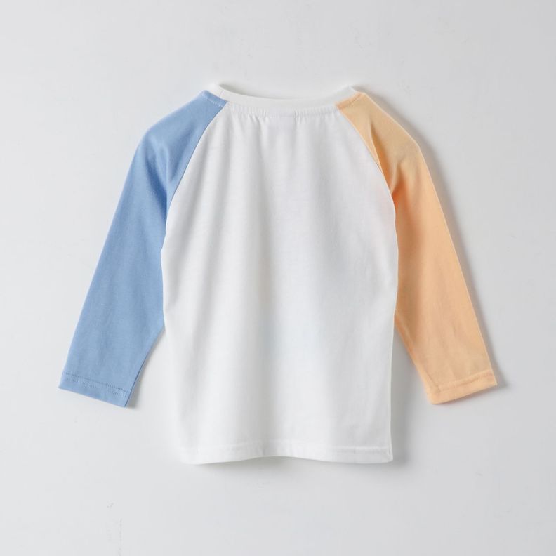 Polera Manga Larga Niño Jugando Blanco Bluey-2
