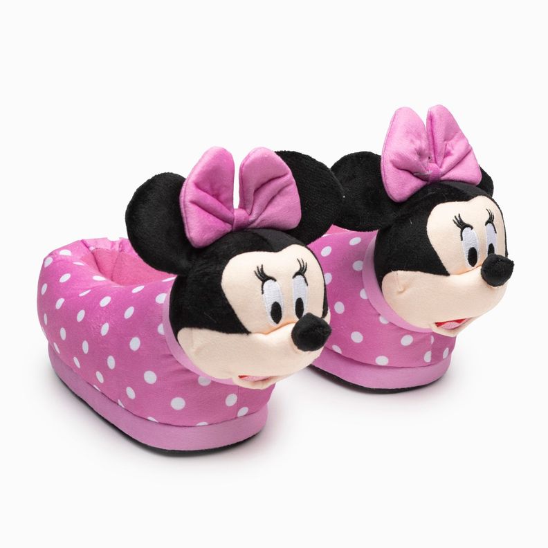 Pantufla 3D Niña Rosada Minnie Disney-1