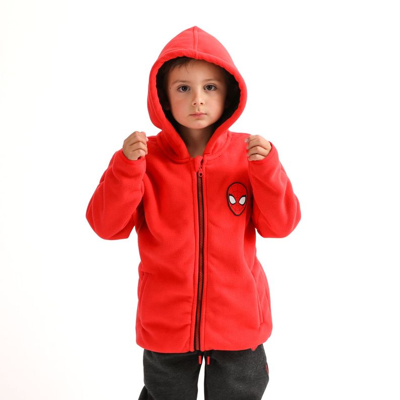 Chaqueta Niño Spiderman Plastic Logo Rojo Marvel-0