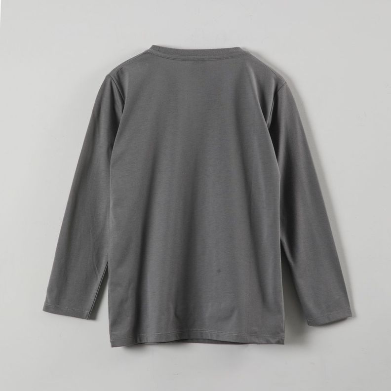 Polera Manga Larga Niño Mickey Classic Pose Gris Disney-2