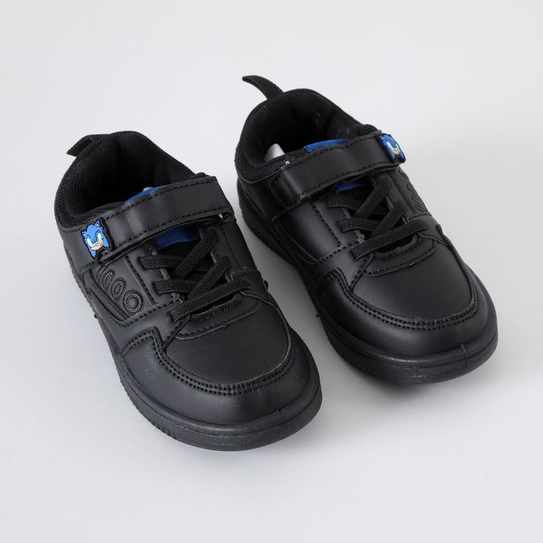 Zapatilla Escolar Niño Number Negro Sonic-1