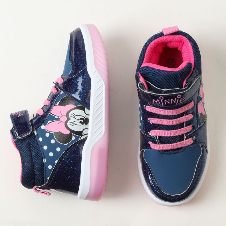 Zapatilla Con Luces Niña Minnie Spying Azul Disney-2