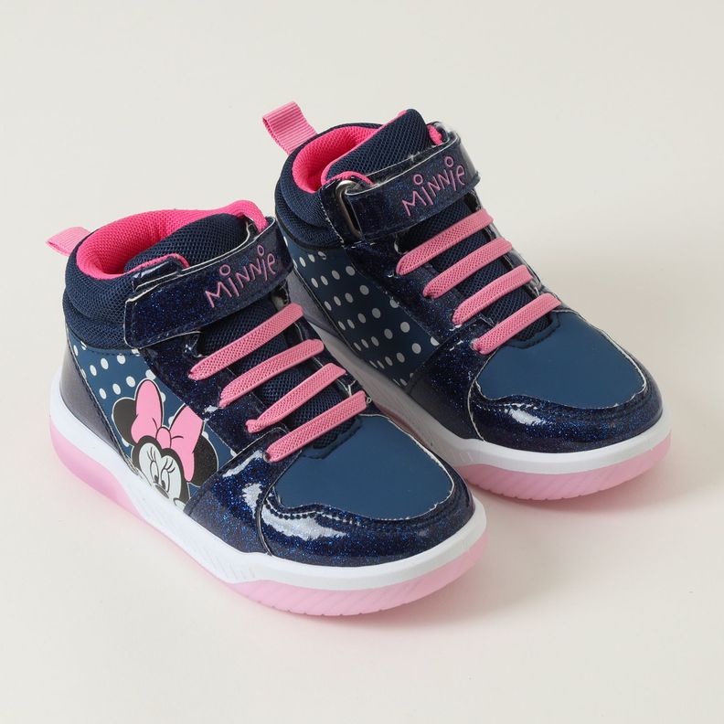 Zapatilla Con Luces Niña Minnie Spying Azul Disney-1