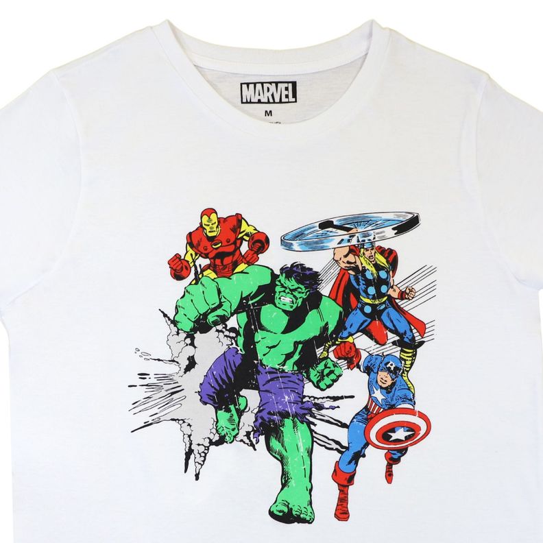 Polera Mujer Avengers Power Blanco Marvel-2
