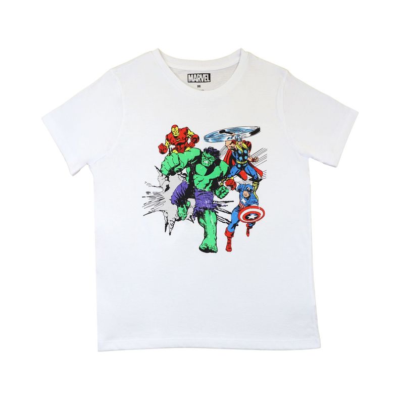 Polera Mujer Avengers Power Blanco Marvel-0