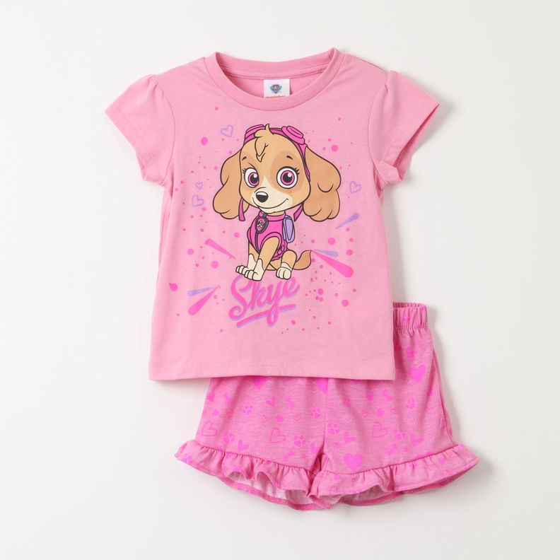 Pijama Corto Niña Skye Rosado Paw Patrol-0
