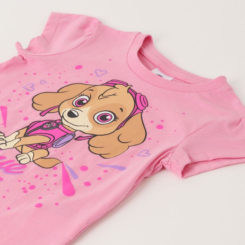Pijama Corto Niña Skye Rosado Paw Patrol-1