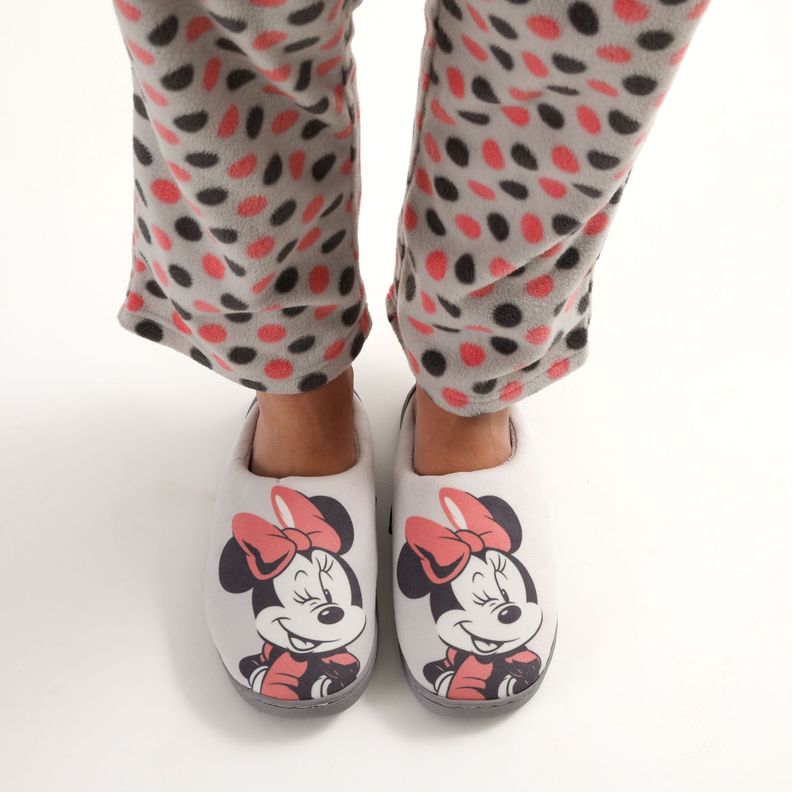 Pantufla Mujer Minnie Posando Blanco Disney-0