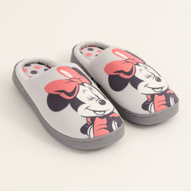 Pantufla Mujer Minnie Posando Blanco Disney-1