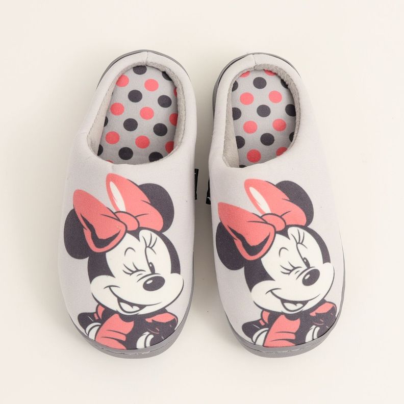 Pantufla Mujer Minnie Posando Blanco Disney-2
