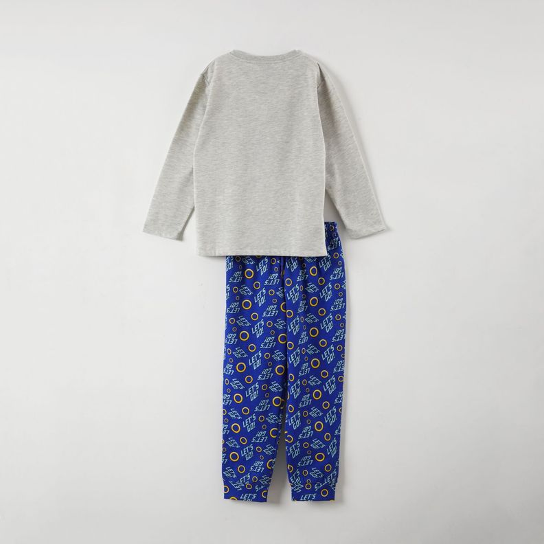 Conjunto Pijama Niño Lets Go! Azul Sonic-3