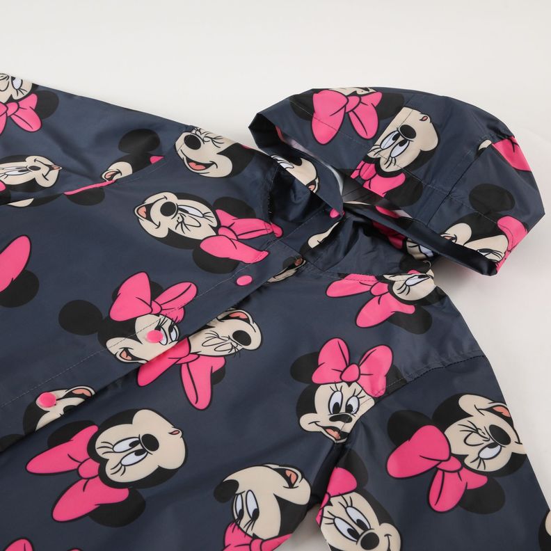 Chaqueta Impermeable Niña Minnie Full Of Faces Gris Disney-1
