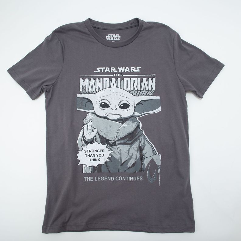 Polera Hombre Grogu Continues Negro Star Wars-2