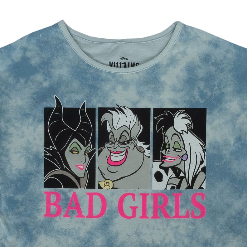 Polera Manga Larga Niña Villanas Bad Gris Disney-2