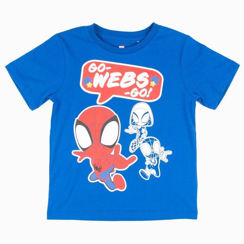 Polera Niño Go Webs Spidey Azul Marvel-1