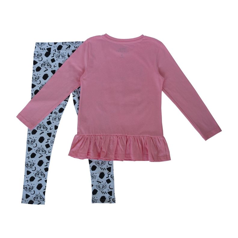 Conjunto Niña Rey León Pareja Rosado Disney-1
