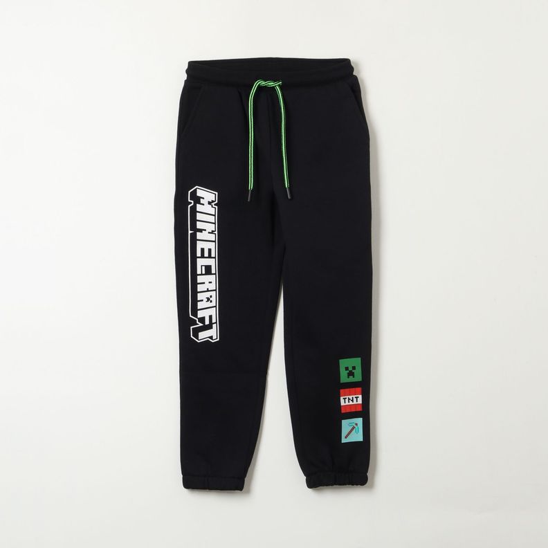Pantalon De Buzo Niño Boom Tnt Negro Minecraft-0