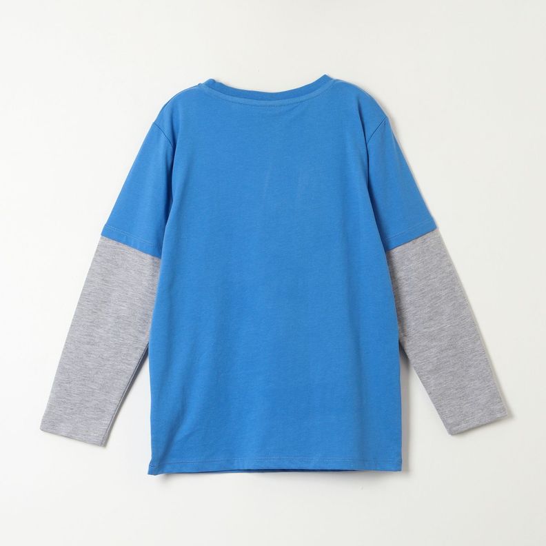 Polera Manga Larga Niño Runner Azul Sonic-2