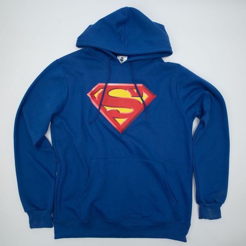 Poleron Hombre  Dc Comics Superman Azul-0