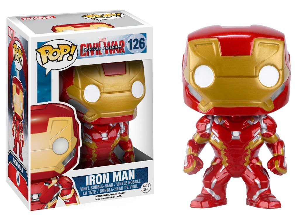 Funko Pop Capitan America Iron Man Marvel - 126-1