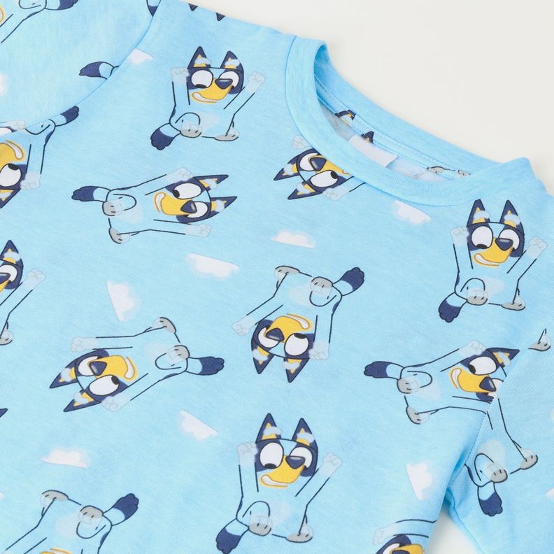 Conjunto Pijama Niño On The Sky Azul Bluey-1
