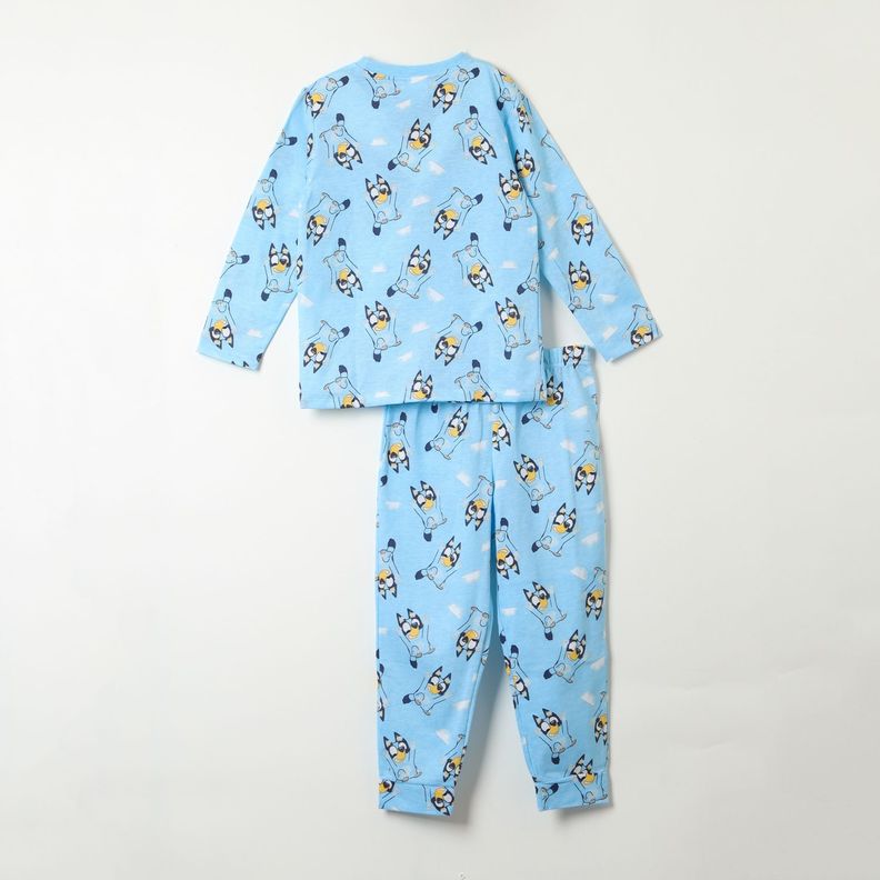 Conjunto Pijama Niño On The Sky Azul Bluey-3