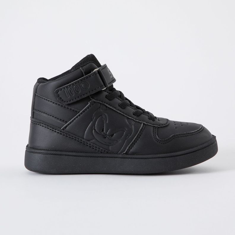 Zapatilla Escolar Niño Caña Negro Sonic-0