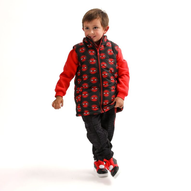 Parka Niño Spiderman Multi Logo Negro Marvel-0