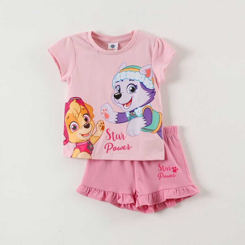 Pijama Corto Niña Star Rosado Paw Patrol-0