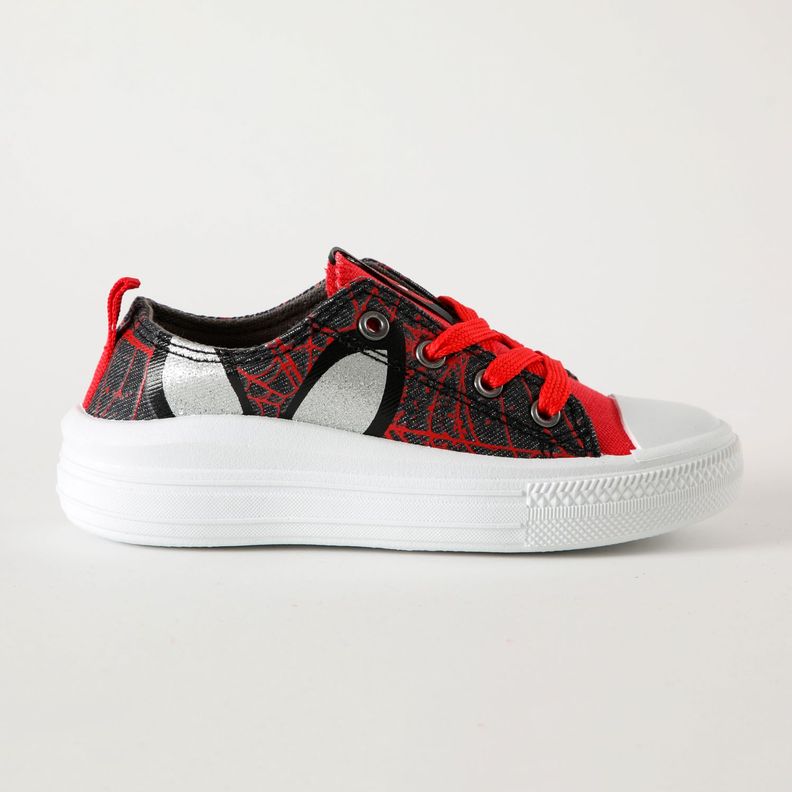 Zapatilla Lona Niño Oscuridad Spiderman Rojo Marvel-0