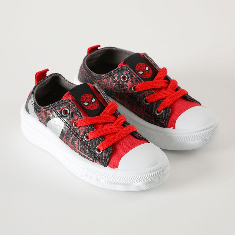Zapatilla Lona Niño Oscuridad Spiderman Rojo Marvel-1