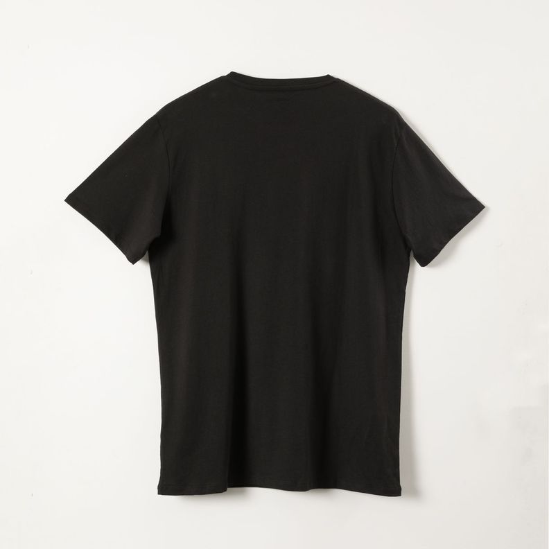 Polera Manga Corta Hombre Logo Marvel Comics Negro-1