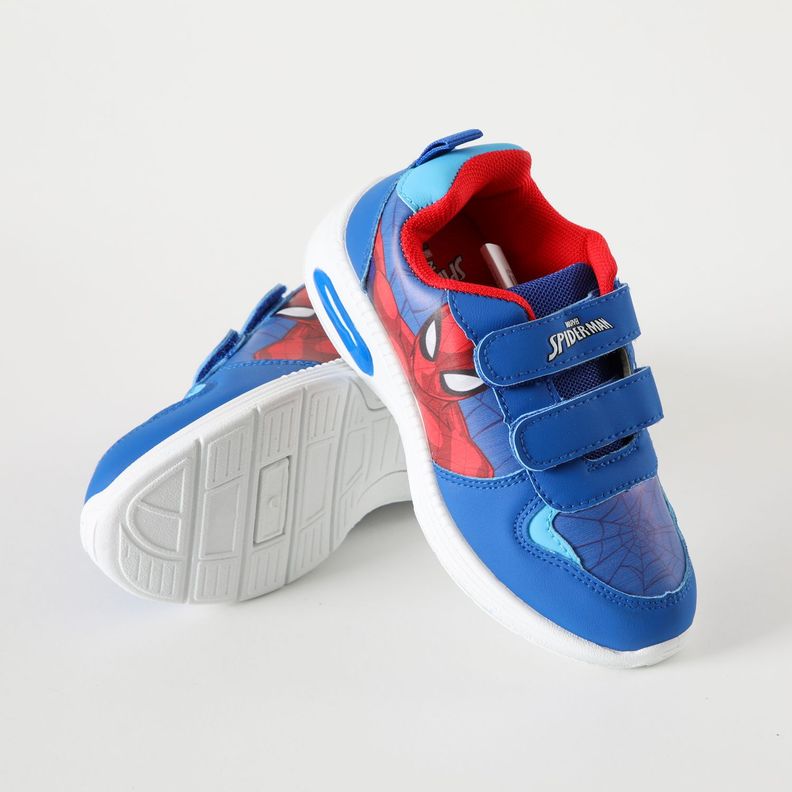 Zapatilla Con Luces Niño Cuerpo Spiderman Azul Marvel-2