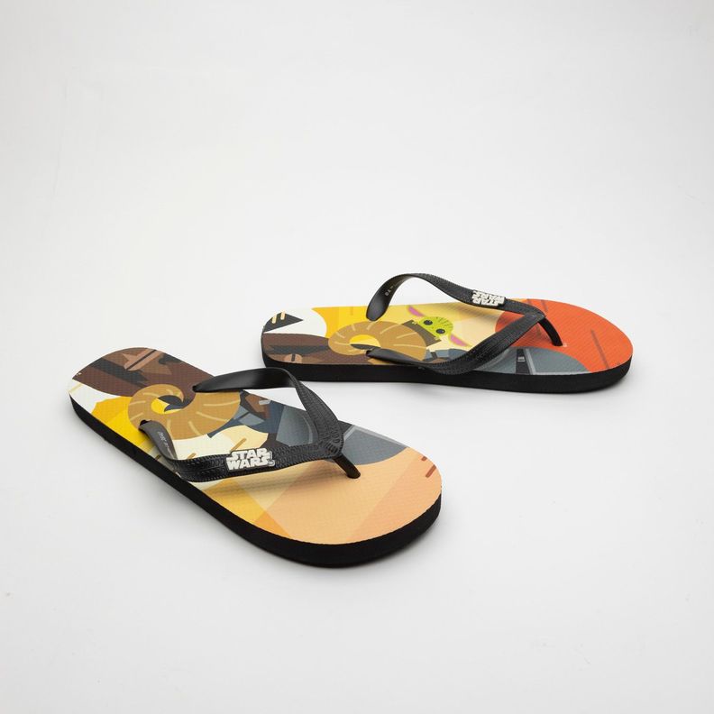 Sandalias Hombre Mandalorian Baby Yoda Star Wars Beige-0